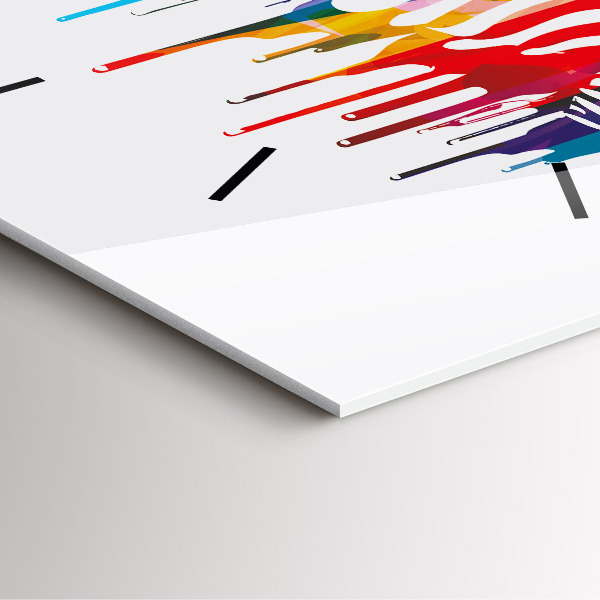 Wanduhr quadratisch Buntes Zebra