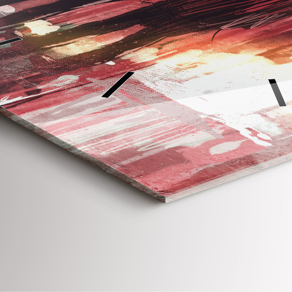 Wanduhr quadratisch mit motiv Junges verliebtes Paar