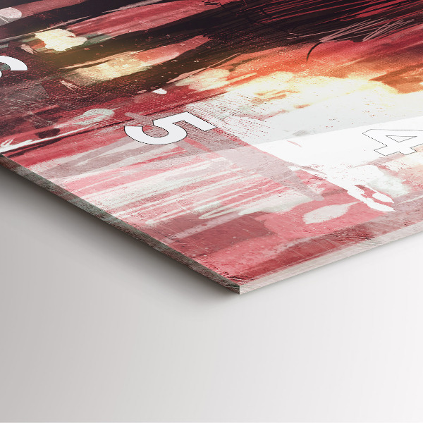 Wanduhr quadratisch mit motiv Junges verliebtes Paar