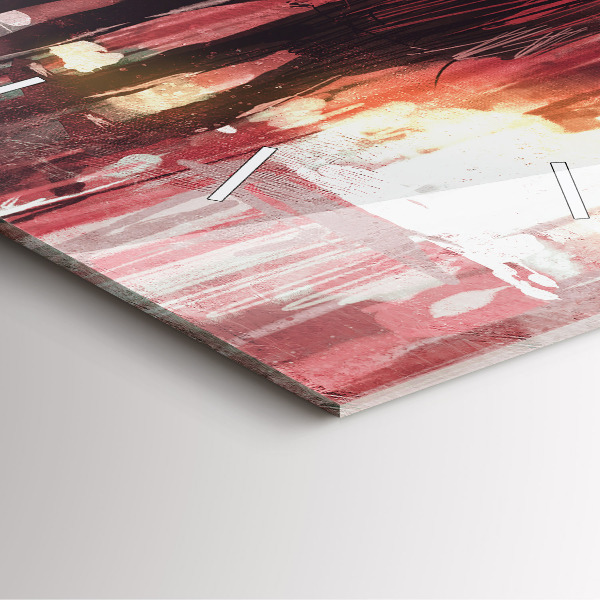 Wanduhr quadratisch mit motiv Junges verliebtes Paar