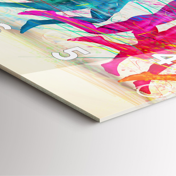 Wanduhr quadratisch Bunte Menschen