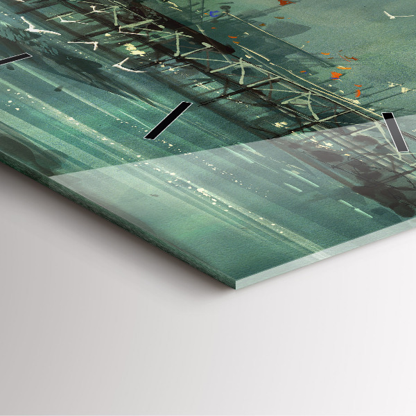 Wanduhr quadratisch Fischerdorf