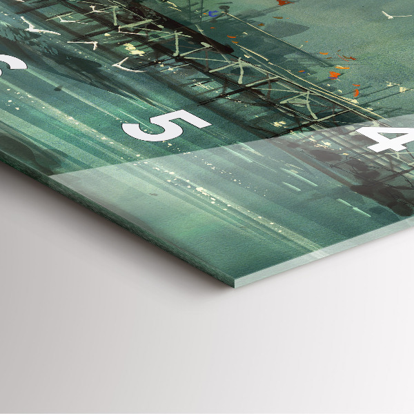 Wanduhr quadratisch Fischerdorf