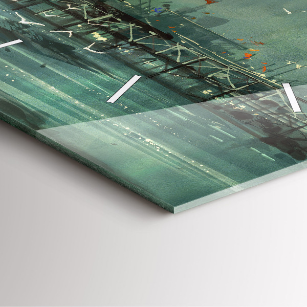 Wanduhr quadratisch Fischerdorf