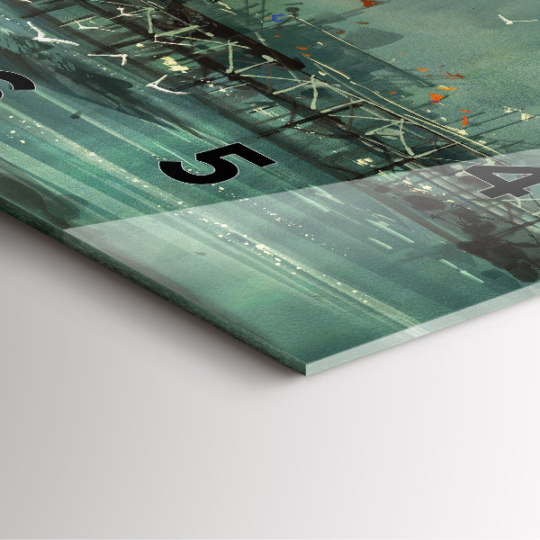 Wanduhr quadratisch Fischerdorf