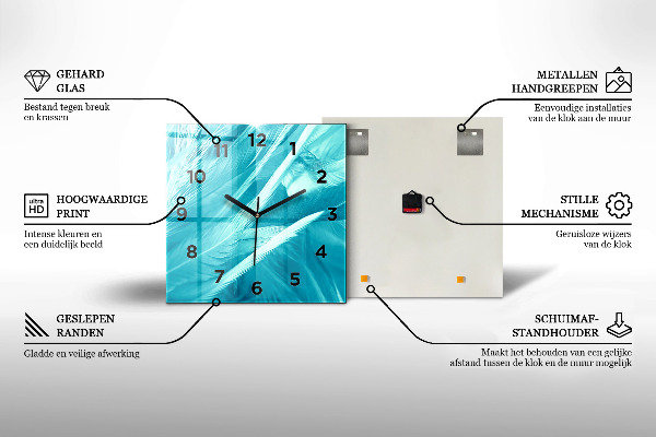 Wanduhr quadratisch Alte Autos