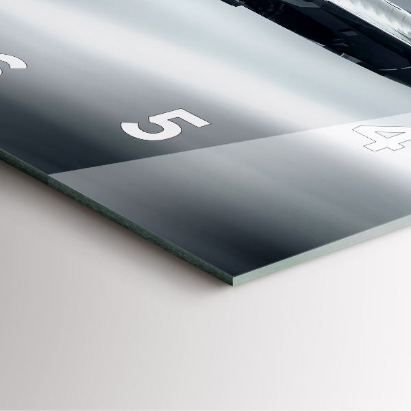 Wanduhr modern quadratisch Militärflugzeug im Flug