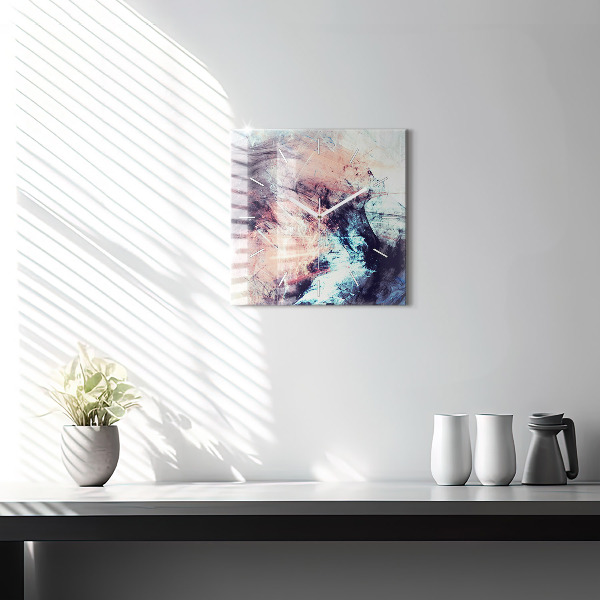 Wanduhr modern quadratisch Abstraktes Bild