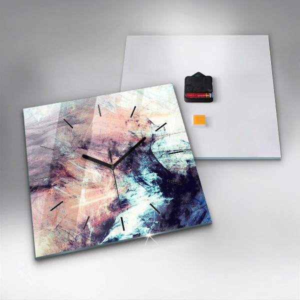 Wanduhr modern quadratisch Abstraktes Bild