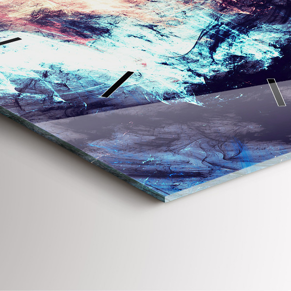 Wanduhr modern quadratisch Abstraktes Bild