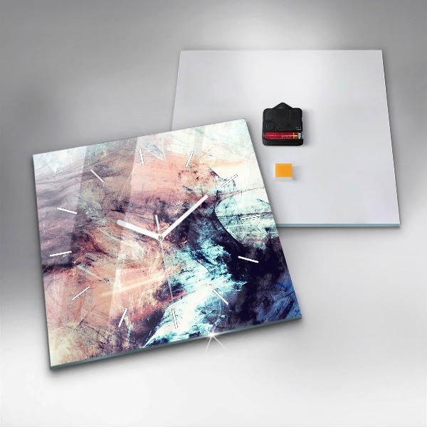 Wanduhr modern quadratisch Abstraktes Bild