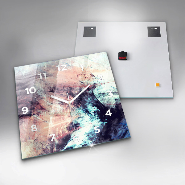 Wanduhr modern quadratisch Abstraktes Bild