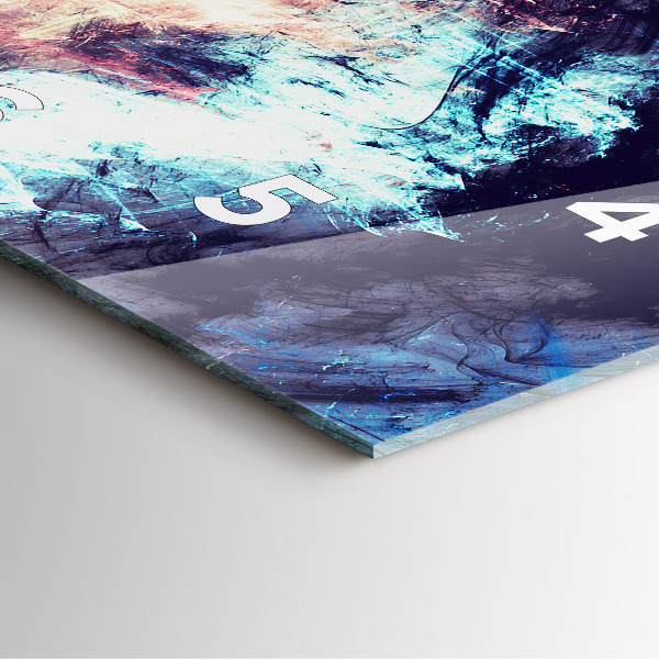 Wanduhr modern quadratisch Abstraktes Bild