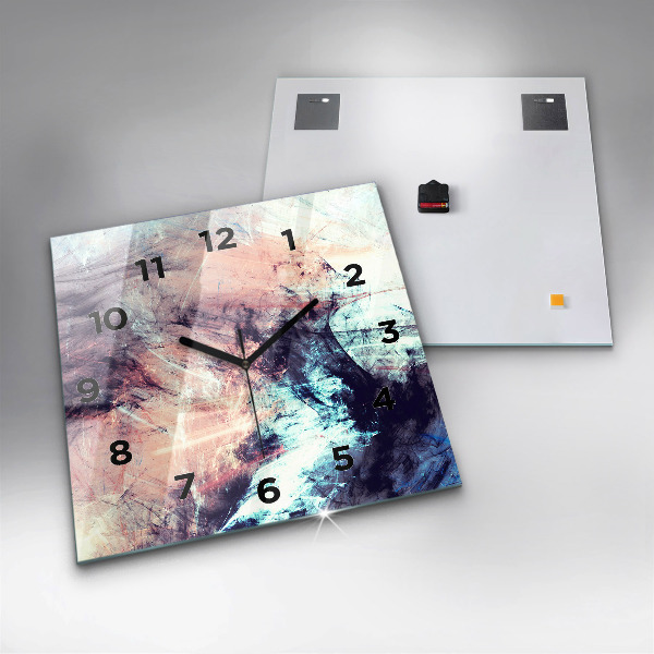 Wanduhr modern quadratisch Abstraktes Bild