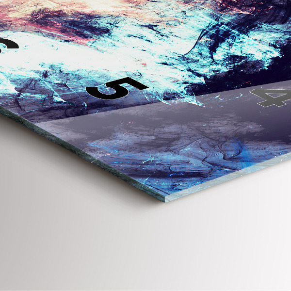 Wanduhr modern quadratisch Abstraktes Bild