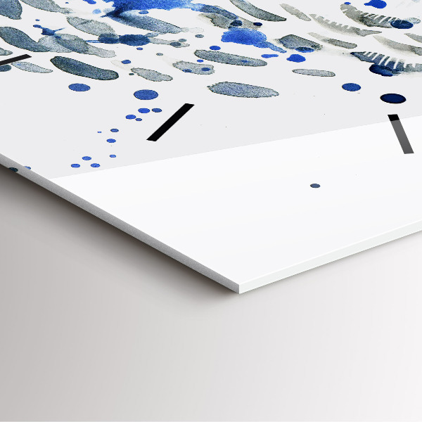 Wanduhr modern quadratisch Eulenblick