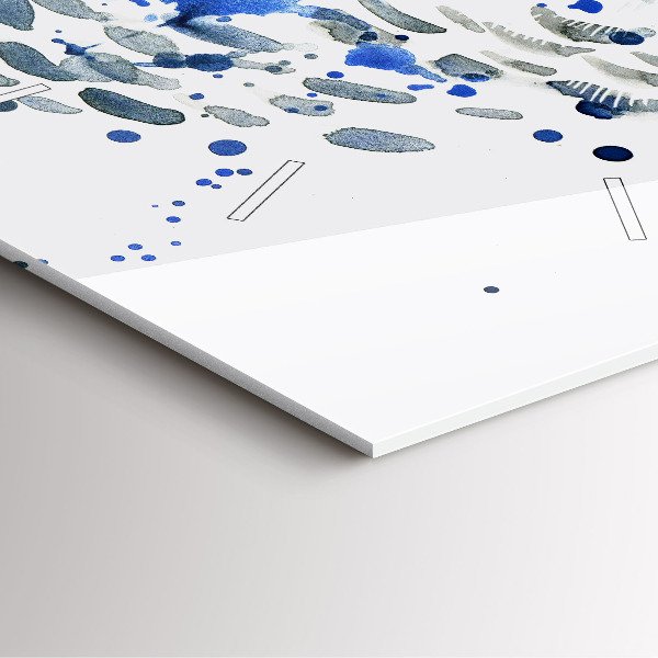 Wanduhr modern quadratisch Eulenblick