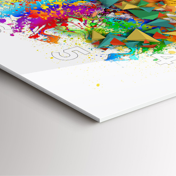 Wanduhr quadratisch Florale Harmonie mit Schmetterlingen