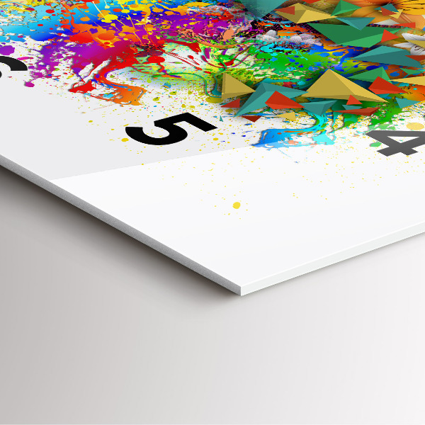 Wanduhr quadratisch Florale Harmonie mit Schmetterlingen