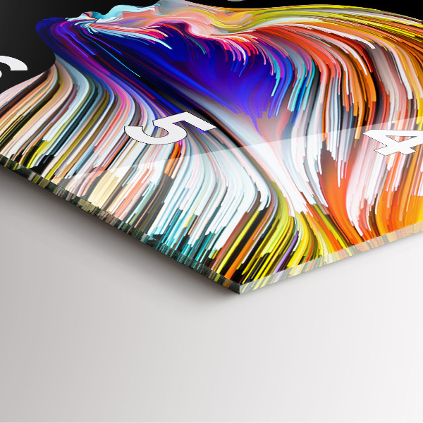 Wanduhr quadratisch Emotionale Kunst