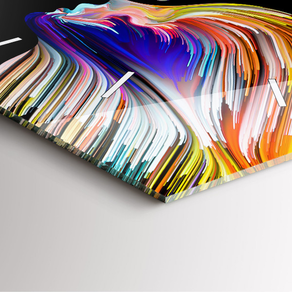 Wanduhr quadratisch Emotionale Kunst