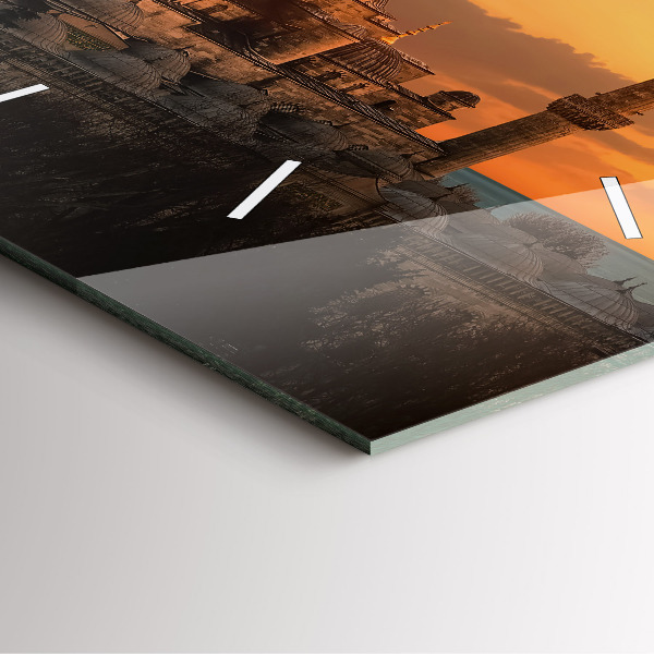 Wanduhr modern quadratisch Istanbuler Moschee