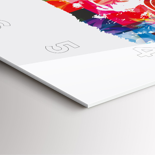 Wanduhr modern quadratisch Bärenkopf