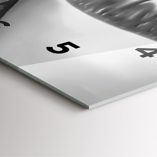 Wanduhr quadratisch mit motiv Mund einer Frau