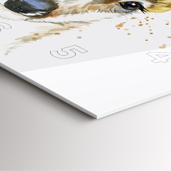 Wanduhr quadratisch Hirsche