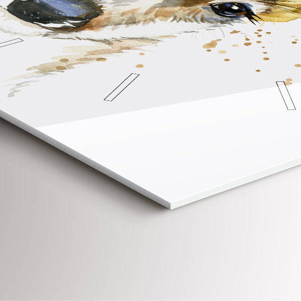 Wanduhr quadratisch Hirsche