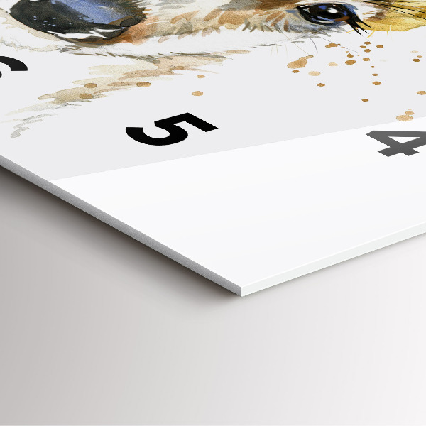 Wanduhr quadratisch Hirsche