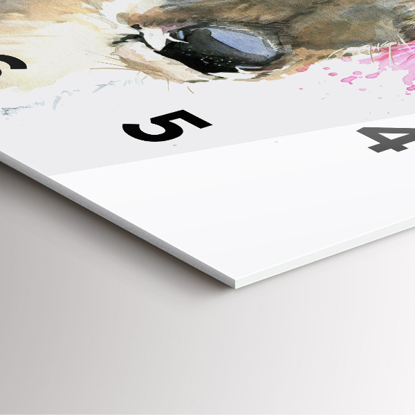 Wanduhr modern quadratisch Waldhirsch