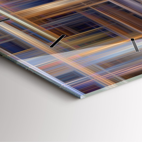 Wanduhr modern quadratisch Geometrische Abstraktion