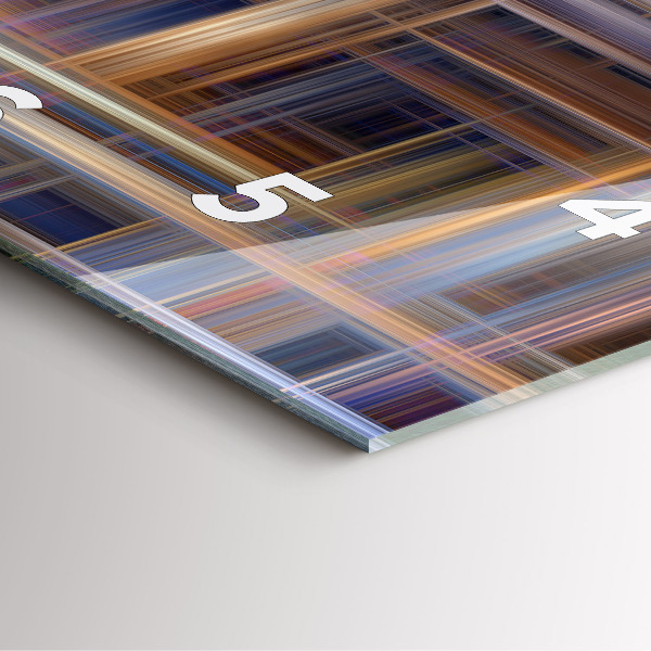 Wanduhr modern quadratisch Geometrische Abstraktion