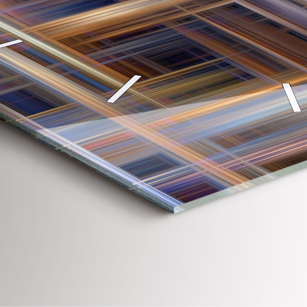 Wanduhr modern quadratisch Geometrische Abstraktion