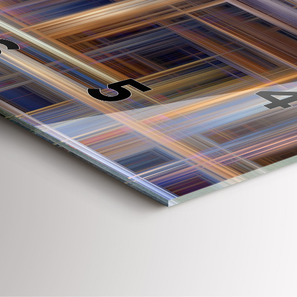 Wanduhr modern quadratisch Geometrische Abstraktion