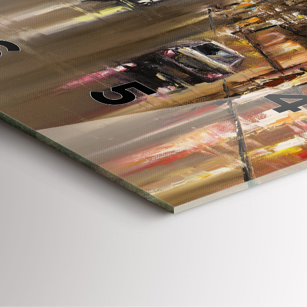 Wanduhr modern quadratisch Stadt Paris