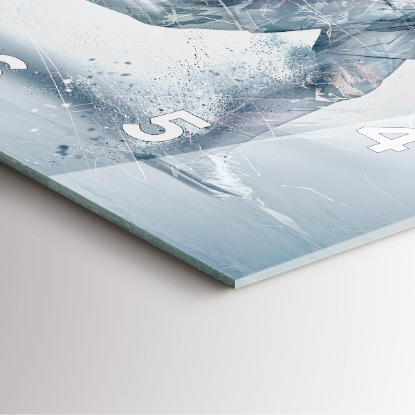 Wanduhr quadratisch mit motiv Laufender Mann