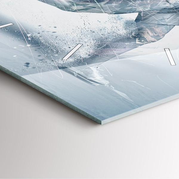 Wanduhr quadratisch mit motiv Laufender Mann