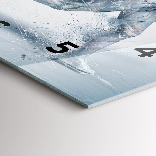 Wanduhr quadratisch mit motiv Laufender Mann