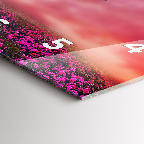 Wanduhr quadratisch mit motiv Vogelhaus