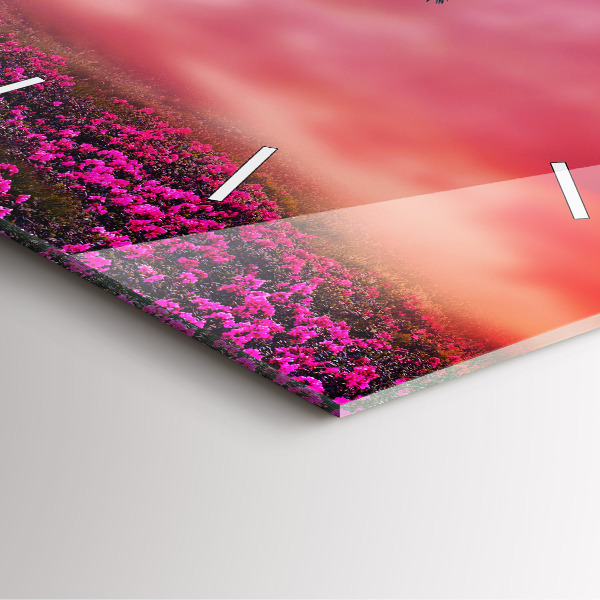 Wanduhr quadratisch mit motiv Vogelhaus