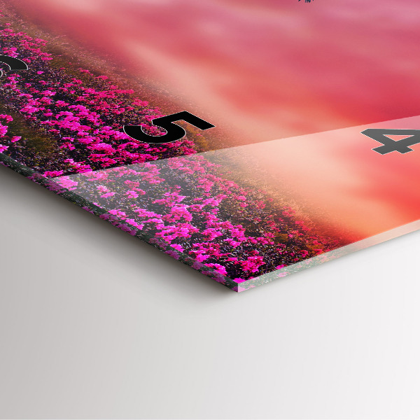 Wanduhr quadratisch mit motiv Vogelhaus