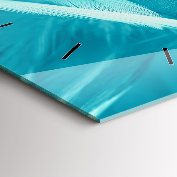 Wanduhr modern quadratisch Grüner türkisfarbener Jahrgang