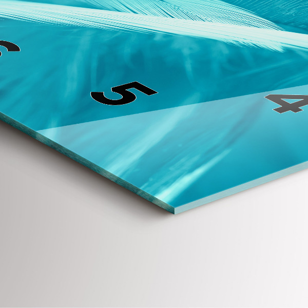 Wanduhr modern quadratisch Grüner türkisfarbener Jahrgang