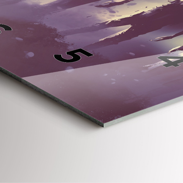 Wanduhr modern quadratisch Zombie bei Nacht - Halloween