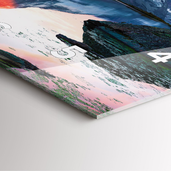 Wanduhr quadratisch mit motiv Stellisee Matterhorn