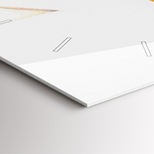 Wanduhr modern quadratisch Frau mit Hut