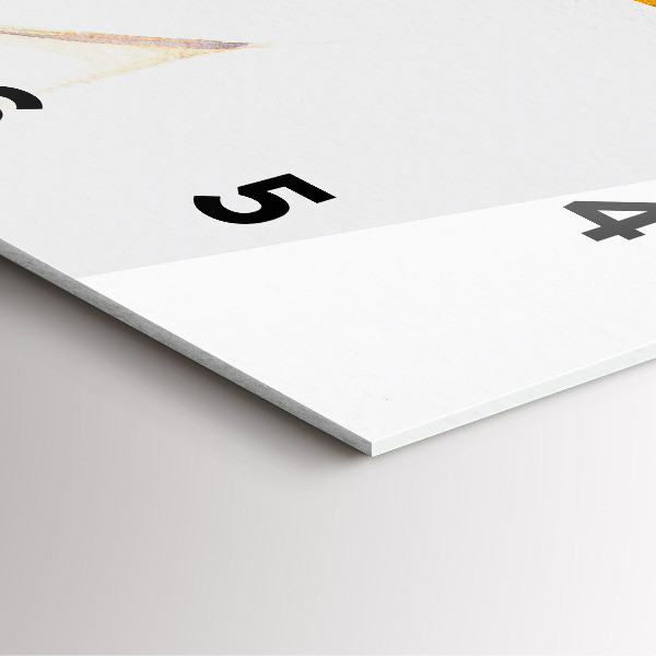 Wanduhr modern quadratisch Frau mit Hut