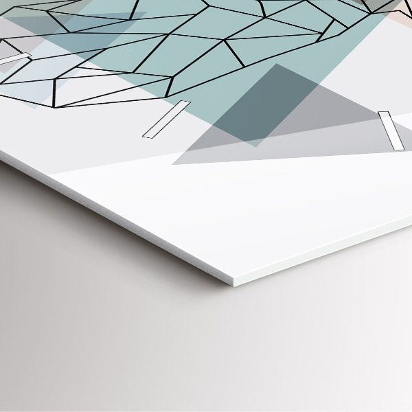 Wanduhr modern quadratisch Rentier skandinavischer Stil